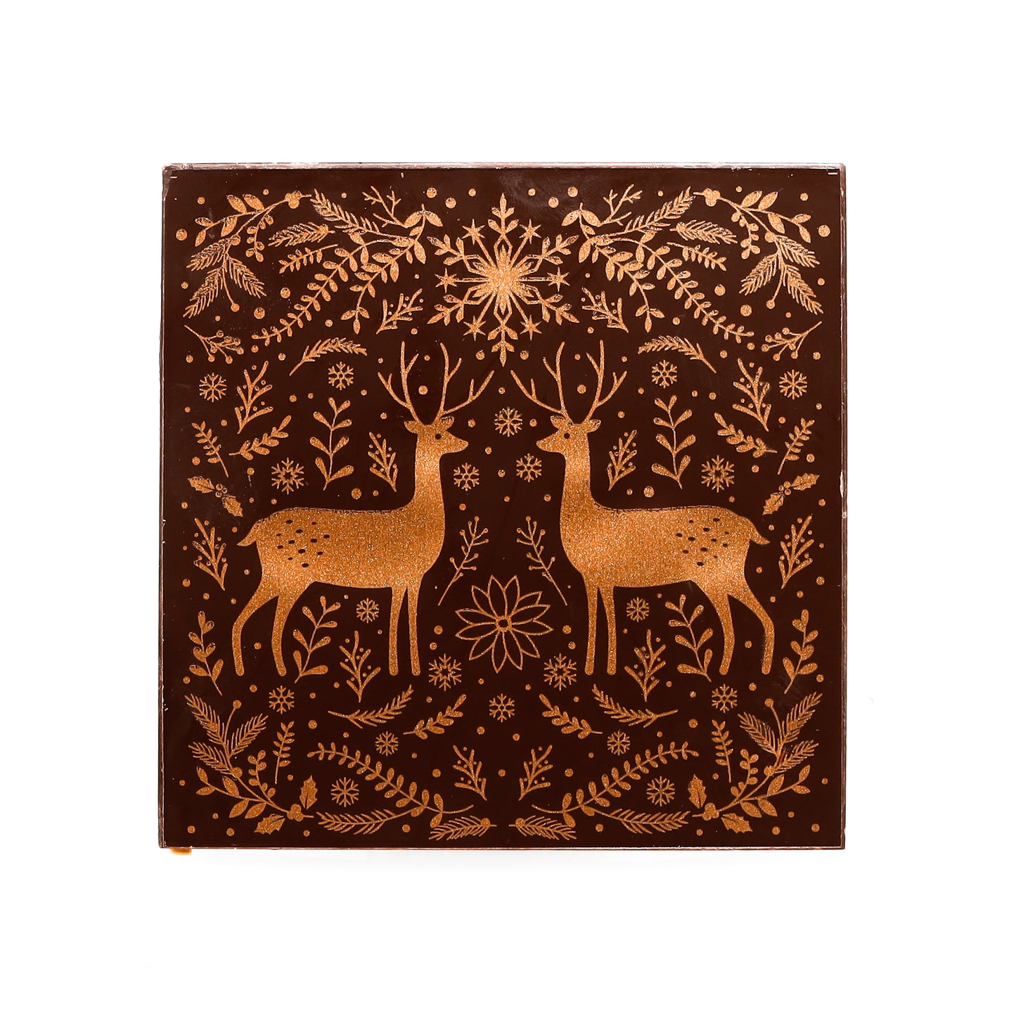 Carte de voeux chocolat noir 100g (Taris écoles)