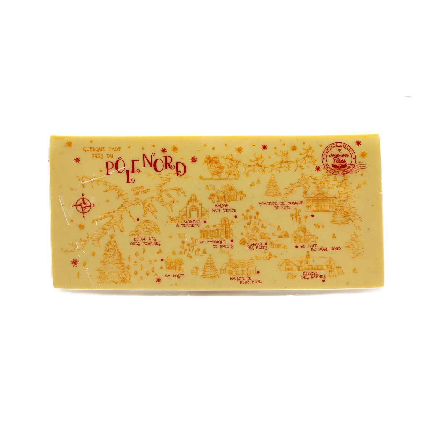 Carte de voeux chocolat blanc 150g