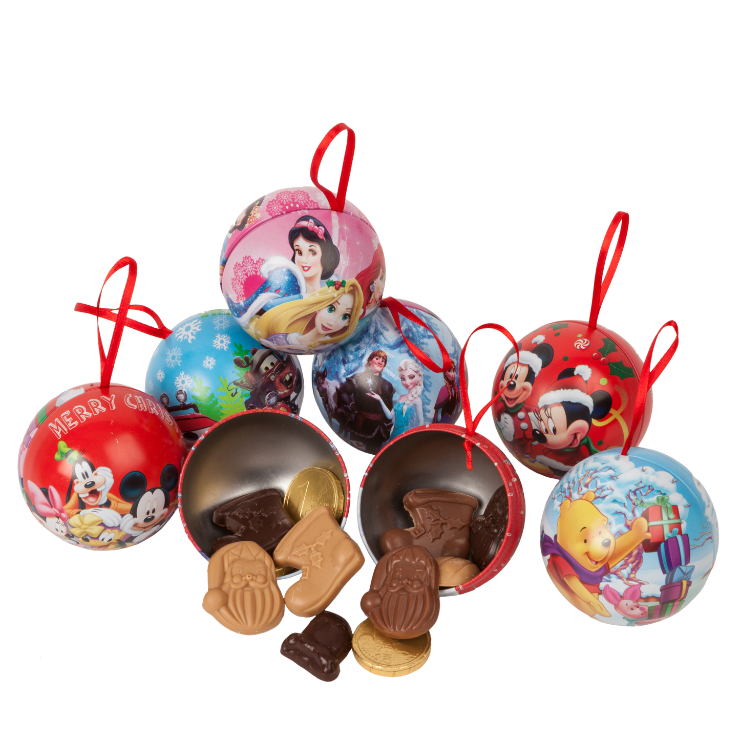 Boule de Noël avec assortiment de fritures (modèle aléatoire) - Tarif école (50g)