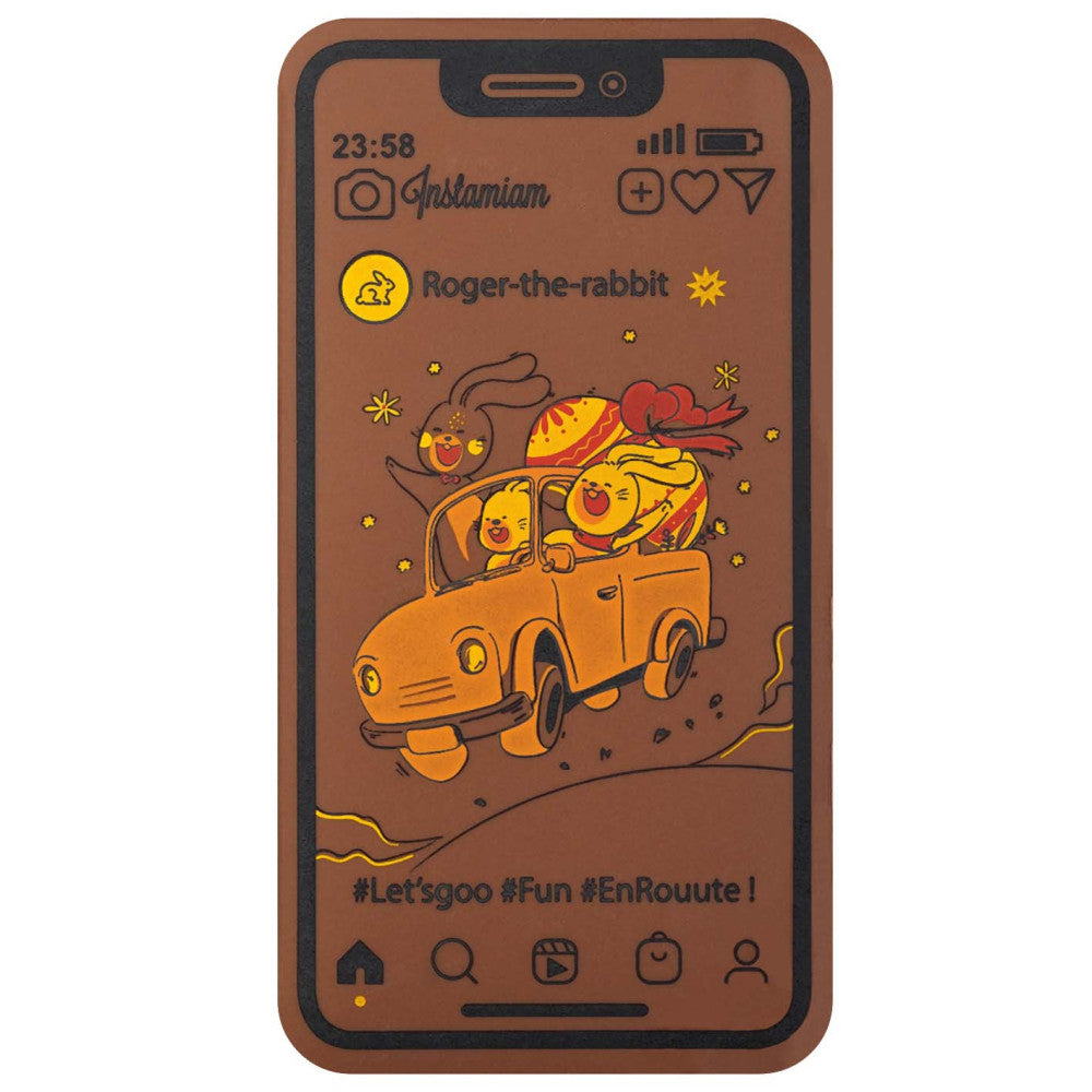Smartphone Pâques chocolat au lait (modèle aléatoire) - (Tarif écoles)