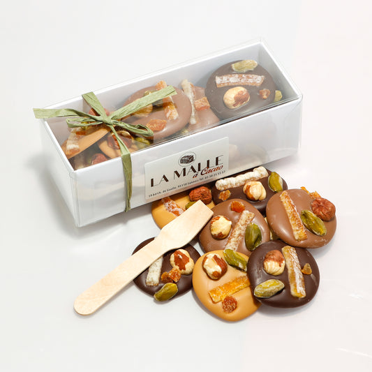 Mendiants chocolats au lait 120g (Tarif écoles)