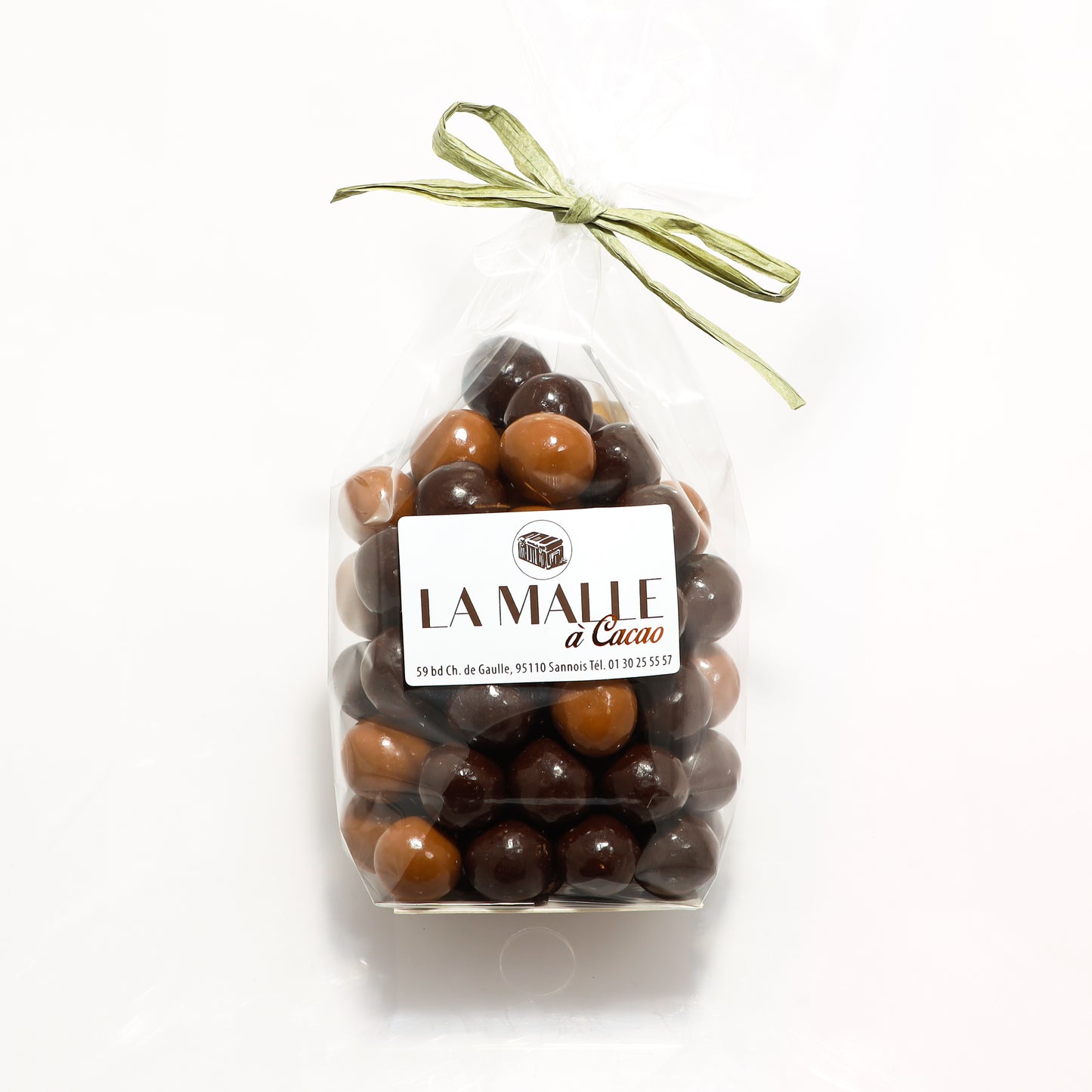Offre 10€ Bouchée Pâques fourré praliné noisettes (40g)   +  Assortiment de perles croustillantes enrobées de chocolat (100g) (Tarif école)