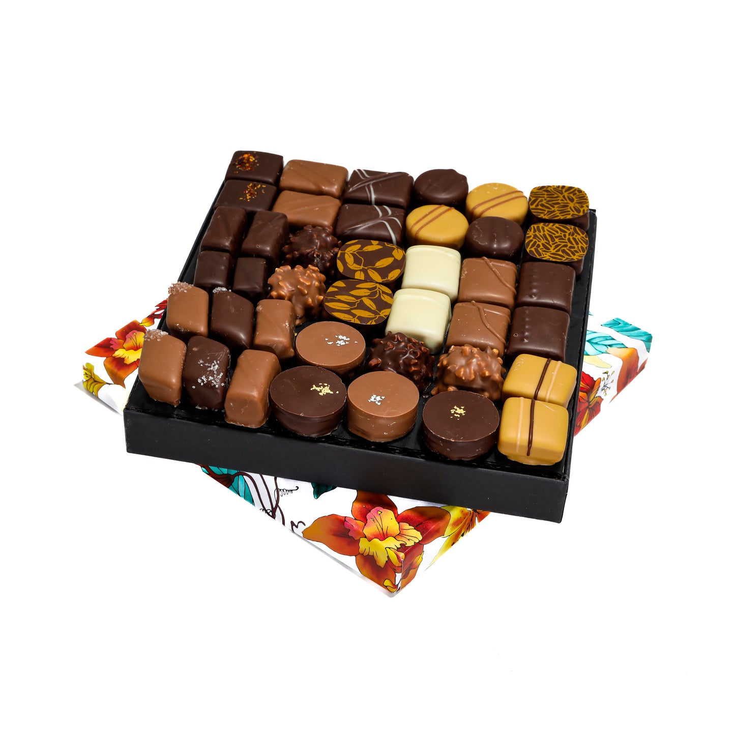 Ecrin bonbons de chocolats mixtes 500g