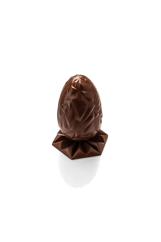 Oeuf Froissé chocolat lait garni- M 18cm