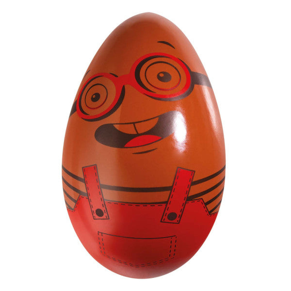 Oeuf Rigolo chocolat blanc garni - 13cm (Tarif école)
